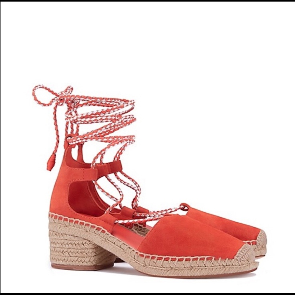 Orange Tory Burch Espadrilles